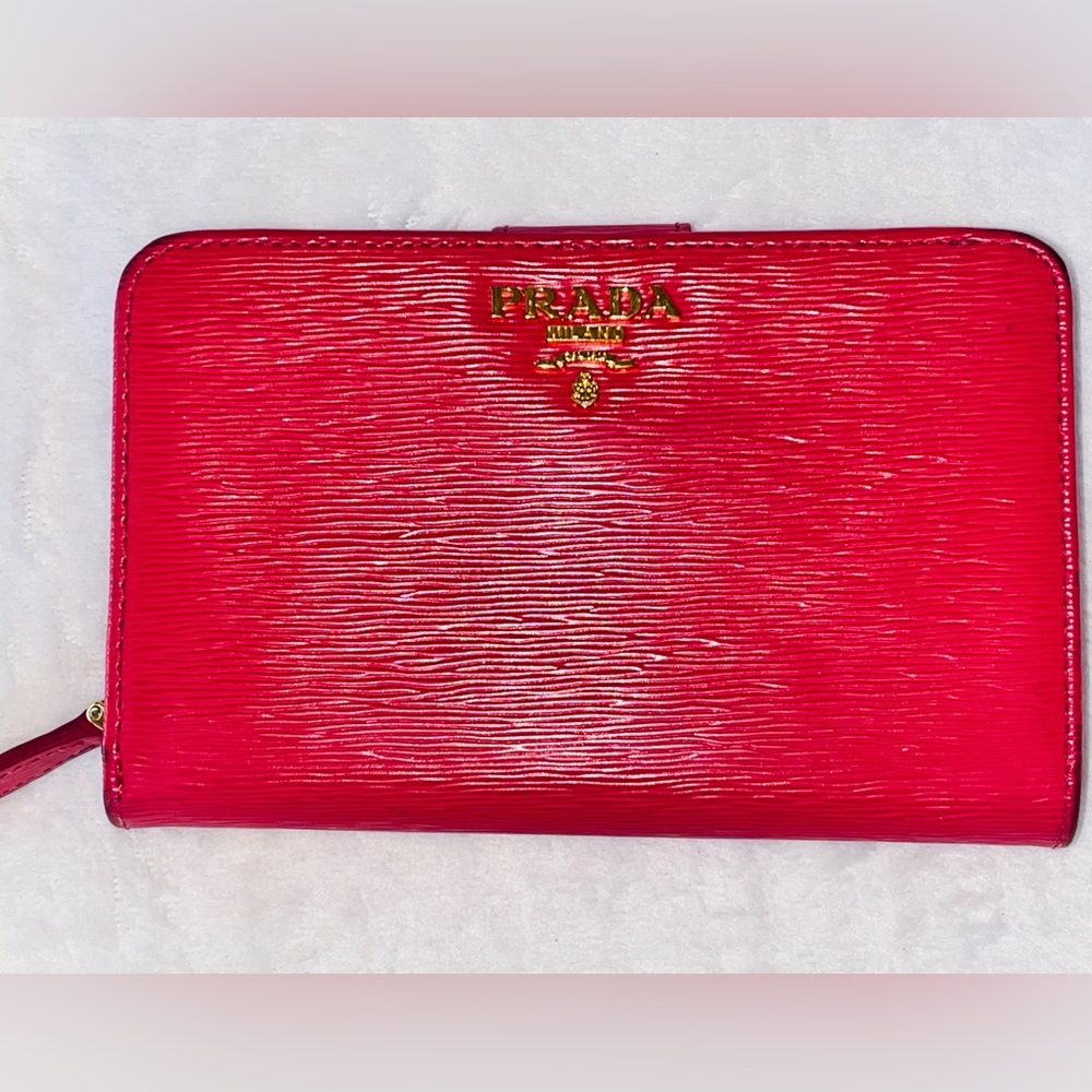 Prada Vibrant Hot Pink Women's Wallet